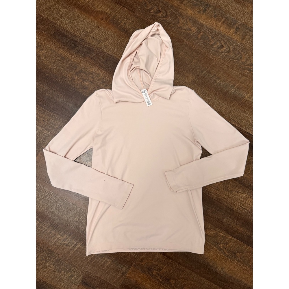 Athleta Girl XL 14 Pink Performance Hoodie Long Sleeve Activewear Top